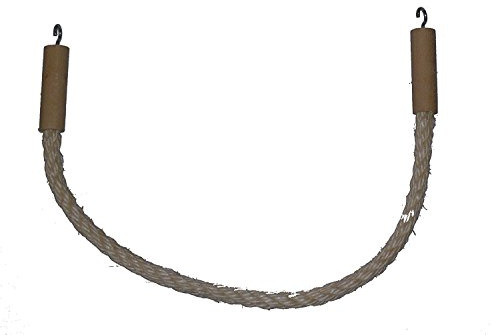 pipano Sitzseil 20-250 cm Sisal 12 mm für Vogelkäfig, Kletterseil, Wellensittich, Nymphensittich, PSH2212 (70 cm lang)
