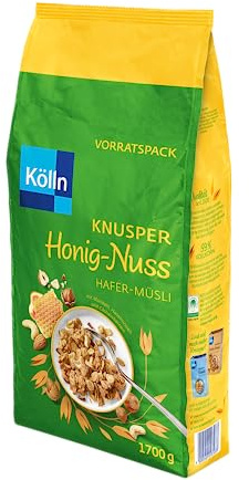 Kölln Müsli Knusper Honig Nuss, 1.7kg