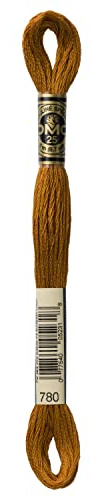 DMC Embroidery Thread, #780 Yellow