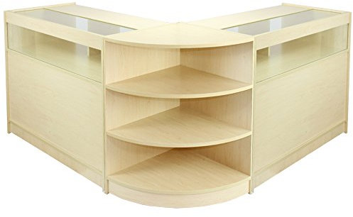 Monster Shop B1200 LM60 Libra Ladeneinrichtung Rezeption Ladentheke Ladentresen Verkaufstisch Verkaufstheke Kassentisch Empfangstresen Theke Ahorn