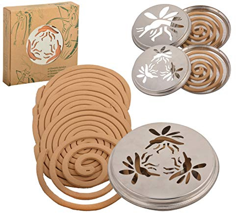 Citronella - Spiral - Metal Holder - 10 pieces (Design May Vary)