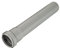 Ostendorf Abwasserrohr, DN 100 x 1000 mm, Polypropylen (PP), Grau, 1000 mm Länge, DN 100 mm Durchmesser