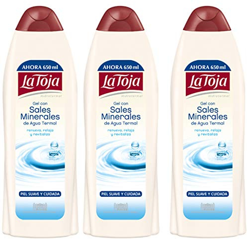 3 botellas de gel de ducha La Toja de 23.3 onzas/600 ml