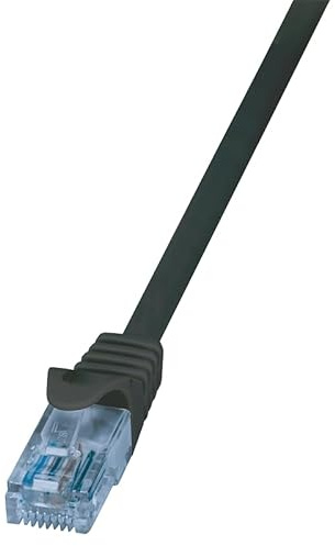 LogiLink Professional - Patchkabel Cat.6A 10GE Home U/UTP, EconLine, schwarz, 3m