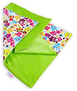 Petit Lulu Wickelunterlage für Babys | wasserdicht waschbar wiederverwendbare Wickelauflage | Windelmatte | Wickeltischunterlage | Windel Matte für Unterwegs | Made in EU (Eulen)