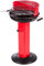 LOLAhome Barbacoa de carbón roja Aire controlado| De Ø58x84cm | Regulable 4 alturas, Doble parrilla Cocinar y Calentar, fácil montaje, fácil guardado | Para 8 comensales | Barbacoa jardín