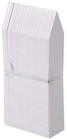 Miya 50 Stück Plastik Pflanzenstecker Weiß, Kunststoff Pflanzenschilder Wetterfest, Plastik Stecketiketten Etiketten für Pflanzen (L 2.cm x 10 cm)