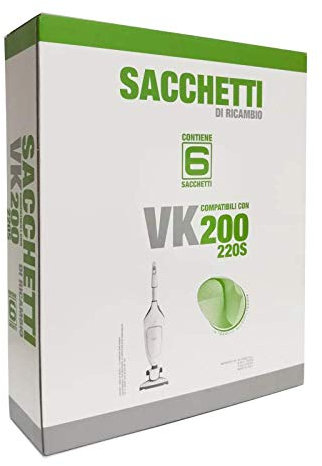 As-Trade SRL Sacchetti per Aspirapolvere Compatibili con Folletto VK200, VK220s, Materiale Carta, Altissima Qualità