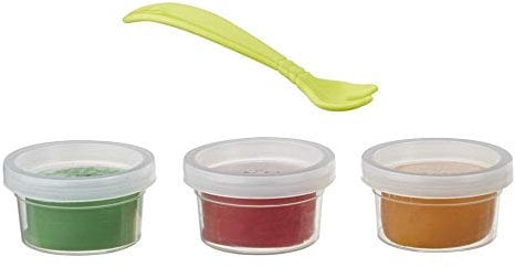 Baby Alive Recambio de Comida sólida para muñecas, Incluye 3 Alimentos para muñecas, 1 Tenedor, Accesorios de Juguete para niños a Partir de 3 años, E9120