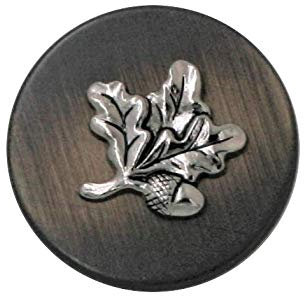 hochwertige gold bronze Knöpfe silber Eiche Blatt flach Metallknöpfe Tracht Trachtenjacke made in Germany 5 Stück (20mm)