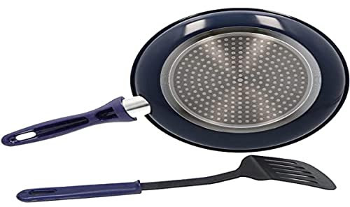 Santa Ana HG128 Sarten Ø26 cm con rasera, Aluminio prensado y Base de Acero/Nylon y PP