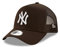 New Era New York Yankees League Essential Brown A-Frame Adjustable Trucker Cap - One-Size