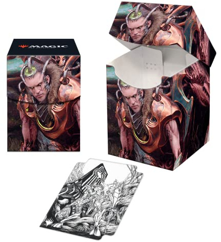 Ultra Pro - Magic: The Gathering Phyrexia All Will Be One - 100+ Card Deck Box (Lukka, Bound to Ruin) Protect & Store Collectible Cards, Trading Cards, & Gaming Cards, Self Locking Lid Deck Box