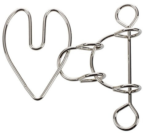 BEIEM Herzschmerz Draht Denkaufgabe Metall Puzzle