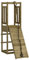 vidaXL Spielturm, Klettergerüst mit Kletterwand, Kinder Kletterturm, Spiel-Zubehör für Garten, Holz Spielplatz Spielhaus, Imprägniertes Kiefernholz