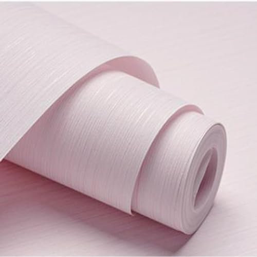 Striped Vertical Strip Texture Wallpaper Non-Woven Wallpaper Living Room Bedroom Simple Background Wall Plain 9M*0.53M Wallpaper (9M*0.53M,Light Pink)
