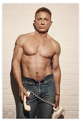 ETOMEY Filmstar Daniel Craig 1 Leinwand-Poster, Wandkunst, Dekor, Bild, Gemälde für Wohnzimmer, Schlafzimmer, Dekoration, ungerahmt, 30 x 45 cm