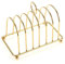 LOVIVER Bread Loaf Stand Toast Rack Holder Display Tray Multipurpose Grid Cooling Station Baking Shelf for Dining Room Supplies Chef , Gold