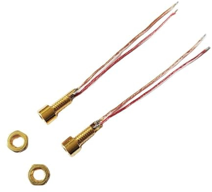 MMCX Lötbuchse, mit Schraubdraht, Steckverbinder, DIY-Audio-Stecker-Adapter, Montagestift mit Kabel, kompatibel für Kopfhörer, Ersatz-Kopfhörerkabel, Adapter, Ohrhöreranschluss (lange Version)