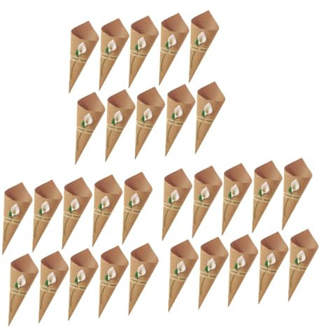 minkissy 150 Stk Blumenverpackungspapier Packpapier Aus Kraftpapier Konfetti- Selber Machen Eistüten Aus Papier Süßigkeiten Geschenk Herdabdeckungen Blumen Streuen Weiß Persönlichkeit