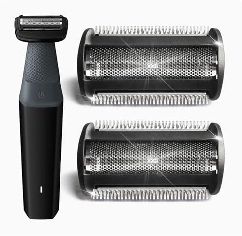 Ersatzscherkopf kompatibel mit Philips Bodygroom Serie 7000, 5000 und 3000, 2 Stück