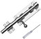 Door Bolt Lock Latch,6 Inch Heavy Duty Slide Gate Latch Bolt Safety Door Lock with Padlock Hole,304 Stainless Steel Barrel Gate Bolt Latch for Shed Doors, Gates, Outhouse Doors, Bathroom