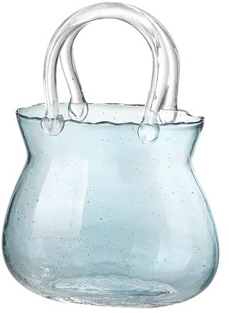 Vase aus Glas mit Handtaschen – Kreative Glasvase für Münzen