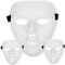Weiße Masken für Männer, 3PCS PVC Full Face Halloween Maske, DIY Leere handgemaltte Maske für DIY-Projekte und Themenparteien (7,7x6,5 Zoll)