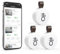 OQIMAX Termometro Igrometro Bluetooth, Termometro Ambiente Interno con App, Memorizzazione Dati, Termometro Interno Esterno Adatto iOS Android, Termometro Esterno Wireless per Casa Ufficio, 3 Pezzi
