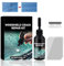Smdrafy Kit Reparation Pare Brise,Outil Réparation Pare-Brise,Liquide Réparation Verre,Kit Réparation Verre,Reparation Fissure Verre,pour Fissures,Yeux Taureau,Fissures en Forme D'étoile,20ml