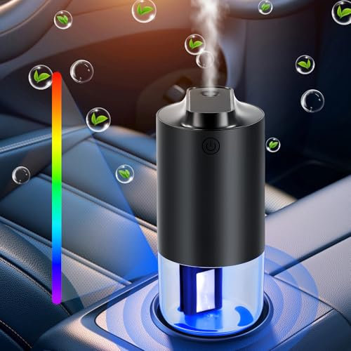 Humidifiers Diffuser, 250ML Humidifier for Car, Ultrasonic Silent Operation, with Night Light, Waterless Auto Shut-Off, Timer, Cool Mist Humidifier for Baby/Bedroom/Car/Office