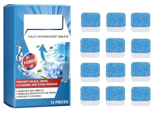 KOAHDE Limpiador de Inodoro con Lejía,WC Active Tabs Limpieza de WC,Tableta de Limpieza de Wc,Pastillas para Limpiar Baños,Pastillas Limpiadoras de Espuma para Inodoro,Tabletas de Limpieza de Inodoro