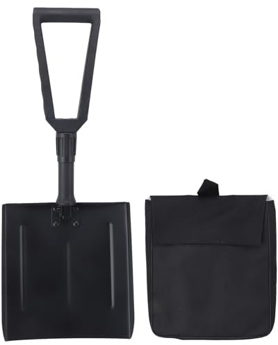 Pala de Nieve Plegable con Mango en D Pala portátil para Uso doméstico Limpieza Industrial Eliminación de Nieve al Aire Libre Accesorio Ideal para automóviles, Herramienta de