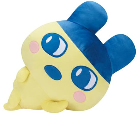 Banpresto Mametchi Tamagotchi Plüschtier, Super Big Plush Relax, 35 cm, Mehrfarbig, Sammelfigur, optimal für Anime-Fans