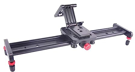 Z-förmige Stativkopfhalterung für DSLR Kameras mit 1/4-zoll Schraube | Aluminiumlegierung, Flügelmutter Verschluss, Faltbar, Schwarz, für Stativ und Video Slider
