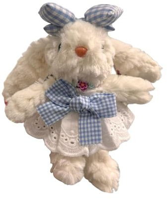 Yilingjc Porte-clés en forme de lapin en peluche pour sacs à main et rétroviseurs