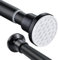 Extendable Shower Curtain Pole 73-134cm Stainless Steel Shower Curtain Rod Tension Rod Adjustable Telescopic Curtain Poles No Drilling Shower Curtain Rail for Bathroom Window Kitchen Wardrobe, Black