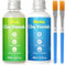 2 x 60ml Air Dry Clay Glaze, Glanz- und Mattlack Set für Lufttrocknenden Ton, Hochglanz & Kratzfest & Wasserfest, Glasur Gloss & Matt Varnish, Klarlack für Keramik und Acrylfarbe, Ideal für Modellierm