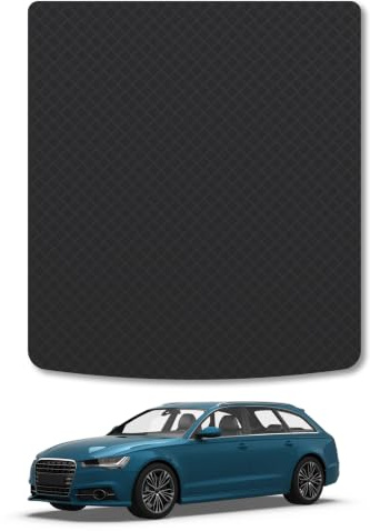 Audi A6 (2011-2018) [Avant] 3mm Rubber Boot Mat | Tailored Fit Durable Boot Liner Full Coverage Protection Waterproof Accessories Easy Clean Anti Slip Made in the UK