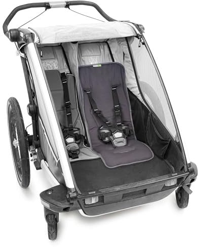 Liebes von priebes Falko Coolair Funktionssitzauflage für Fahrradanhänger Kinderanhänger/Universal Sitzauflage Stützkissen Komfort Sitzpolster/Sitzverkleinerer mit atmungsaktivem Material