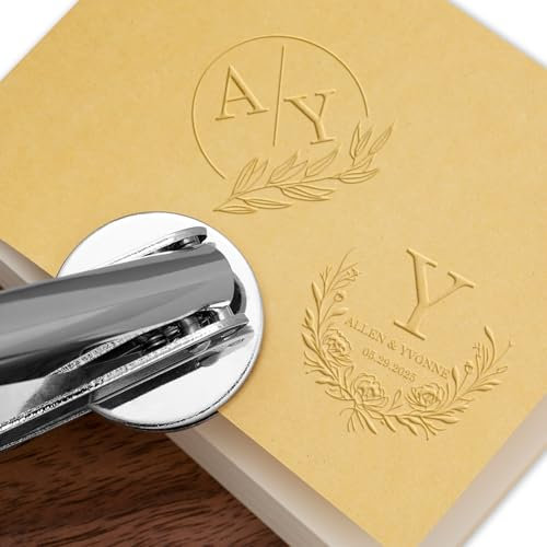 Personalisierter Prägestempel Book Embosser Personalisiert Mit Robustem Stahlgehäuse Und Hochwertigem Messing Prägestempel Für Bücher Bibliothek Hochzeitseinladungen Und Notarsiegel