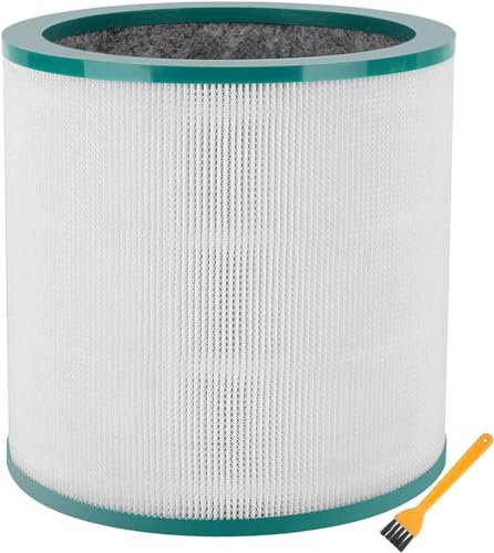 2 Stück HEPA Filter für Dyson Pure Cool Link TP00, TP01, TP02, TP03, AM11, BP01 Luftreiniger – Kompatibel mit 360° Glas-HEPA Filter, H13 Filtertechnologie, 99,97 % Filtration, Teilenummer 968126-03