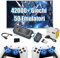 X9 Pro Console di gioco Retrò Game Stick 4K,42000+ Giochi 50 Emulatori,Sistema Emuelec 4.3,Ricerca Giochi,Console di gioco portatile con Controller Wireless 2.4G,Plug & Play Videogiochi per TV (128G)