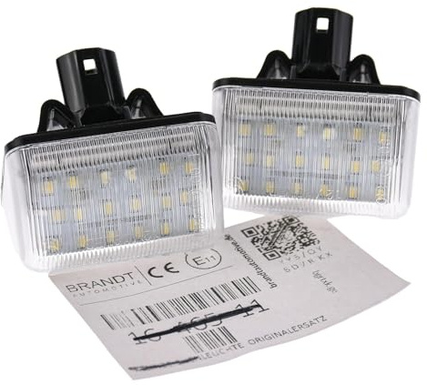BRANDT AUTOMOTIVE Kennzeichenleuchten LED kompatibel mit Mazda 6 I 02-07 6 II GH 07-12 6 III GJ 13-18 CX-5 I KE 12-16 CX-7 I ER 07-12 Mazdaspeed 6 MPS GG 05-07