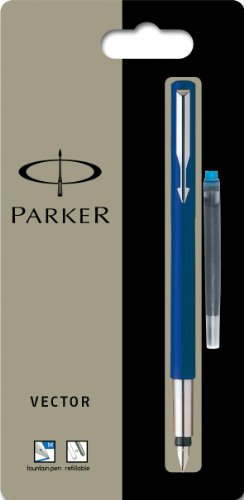 Parker Vector Blue Medium Nib Fountain Pen