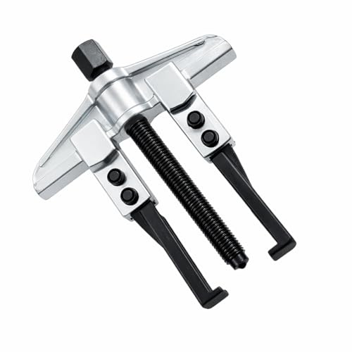 KATSU Two Jaw Gear Bearing Puller 130 x 100mm, Carbon Steel 2 Arms Special Thin Claws Gear Bearing Extractor Removal Tool 45045003