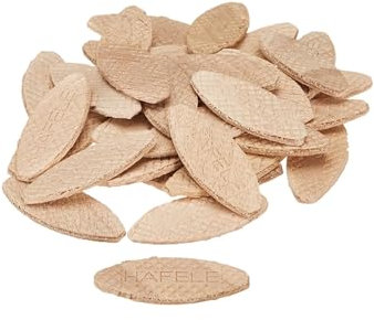 Gedotec 1000 Unid. Placas de Conexión Tacos Chatos Conectores Madera Haya Lamello 4mm Potencia Tamaño 0-10-20 Calidad de Marca para Su Sala de Estar - Haya Natural, Größe 0 - 47x15x4 mm