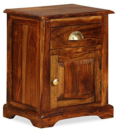 vidaXL Nachttisch Akazie Holz Nachtschrank Nachtkonsole Kommode