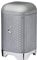 KitchenCraft Lovello Textured Coffee Canister with Geometric Hexagon Pattern, 11 x 11 x 19 cm (4.5 x 4.5 x 7.5) - Shadow Grey