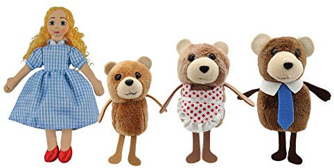 The Puppet Company Goldilocks & Die DREI Bären Fingerpuppen und Buch-Set, PC006704